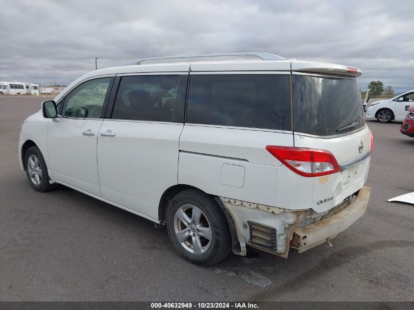 2013 Nissan Quest Sv VIN: JN8AE2KP0D9067618 Lot: 40632949