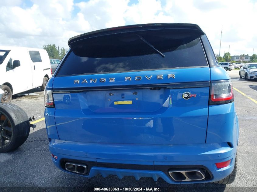 2022 Land Rover Range Rover Sport Svr/Svr Carbon Edition VIN: SALWZ2RE6NA241274 Lot: 40633063