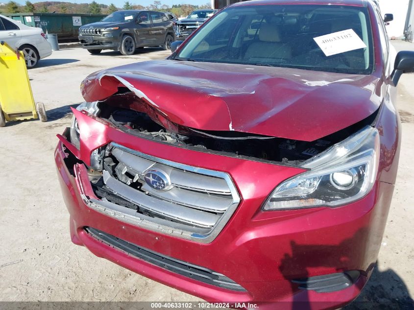 2015 Subaru Legacy 2.5I VIN: 4S3BNAA66F3007464 Lot: 40633102