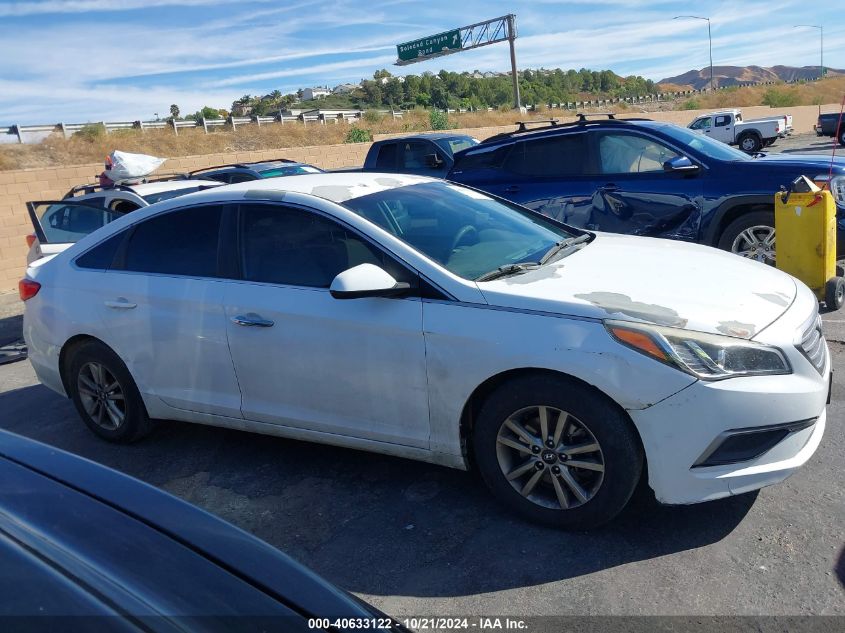 2016 Hyundai Sonata Se VIN: 5NPE24AF4GH284403 Lot: 40633122