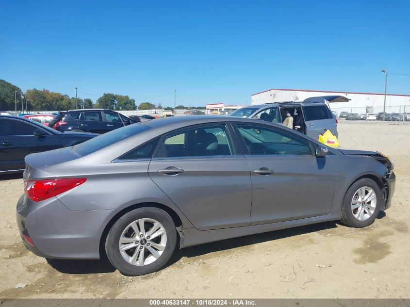 2014 Hyundai Sonata Gls VIN: 5NPEB4AC3EH902457 Lot: 40633147