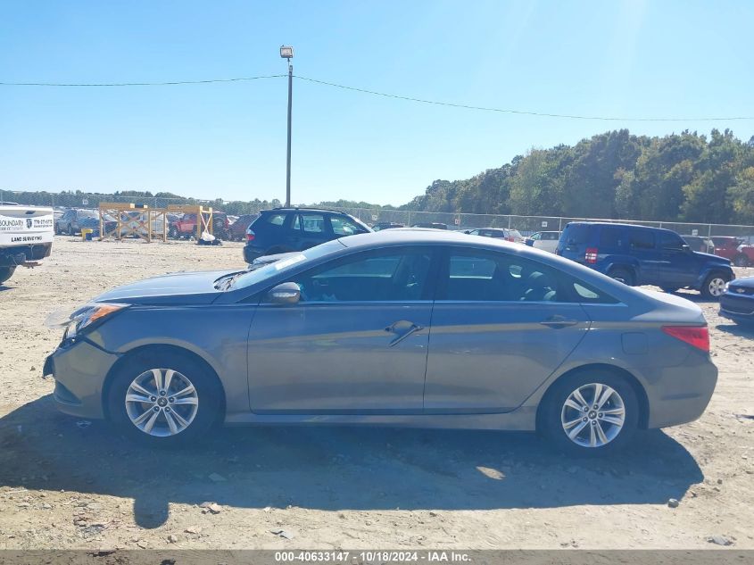 2014 Hyundai Sonata Gls VIN: 5NPEB4AC3EH902457 Lot: 40633147