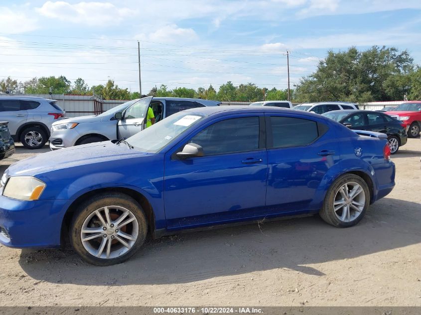 2012 Dodge Avenger Se VIN: 1C3CDZAG3CN315159 Lot: 40633176