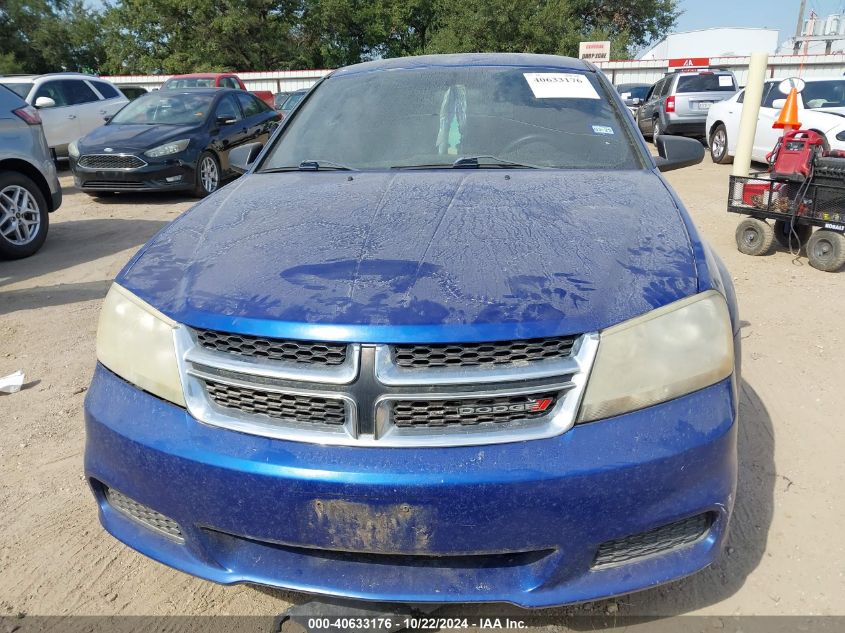 2012 Dodge Avenger Se VIN: 1C3CDZAG3CN315159 Lot: 40633176