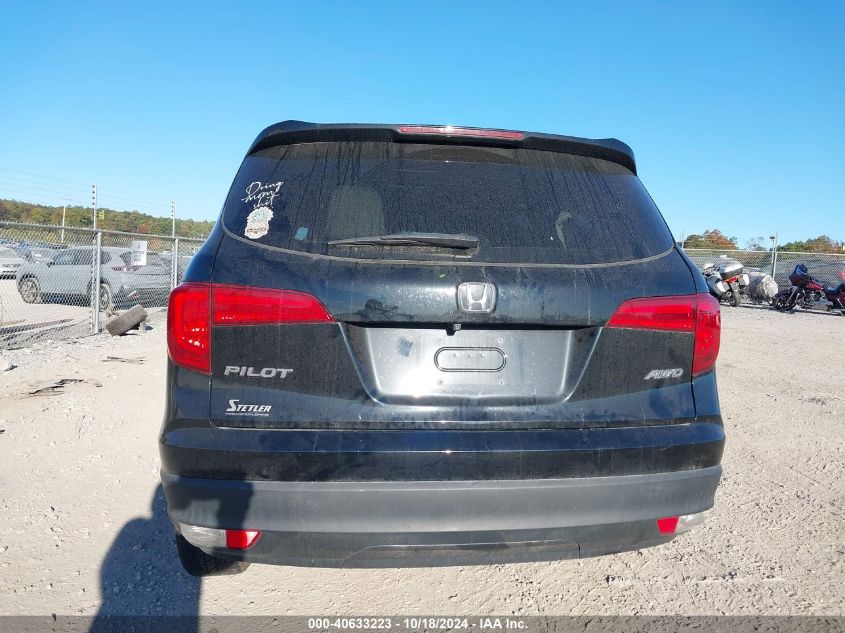 2018 Honda Pilot Ex VIN: 5FNYF6H38JB034189 Lot: 40633223