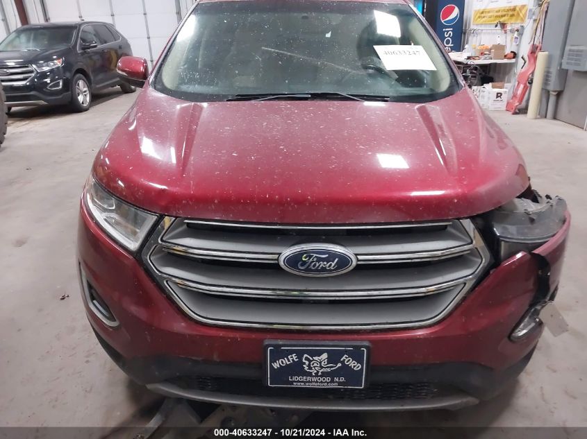 2017 Ford Edge Sel VIN: 2FMPK3J98HBB82060 Lot: 40633247