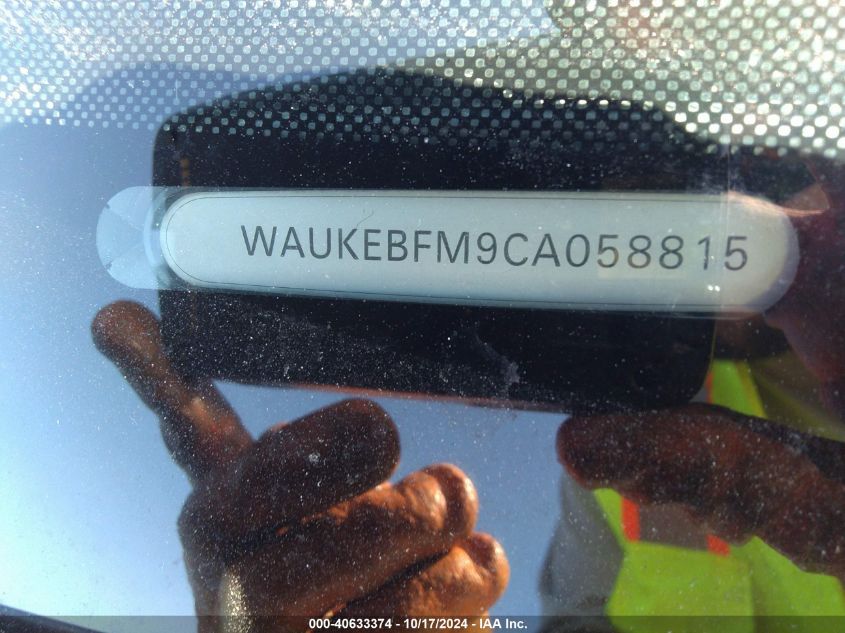 2012 Audi A3 2.0T Premium VIN: WAUKEBFM9CA058815 Lot: 40633374