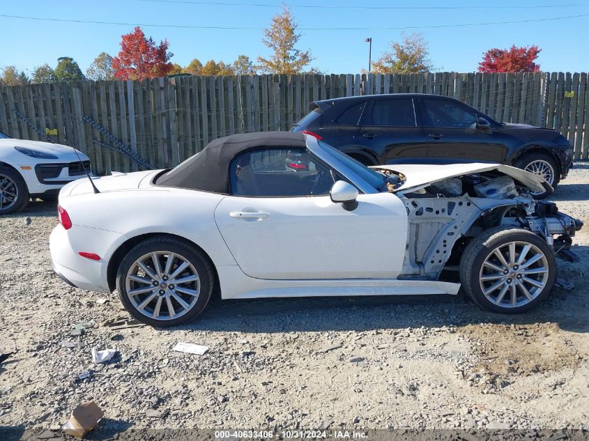 2019 Fiat 124 Spider Lusso VIN: JC1NFAEK3K0142279 Lot: 40633406