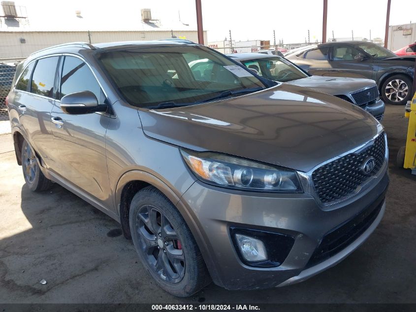 VIN 5XYPK4A51GG046838 2016 KIA Sorento, 3.3L Sx no.1