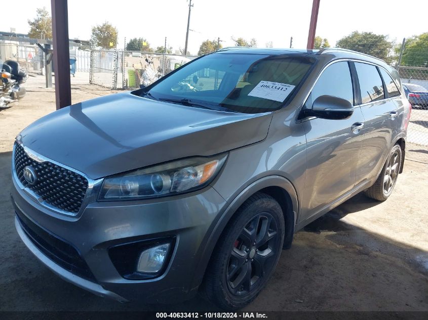 VIN 5XYPK4A51GG046838 2016 KIA Sorento, 3.3L Sx no.2