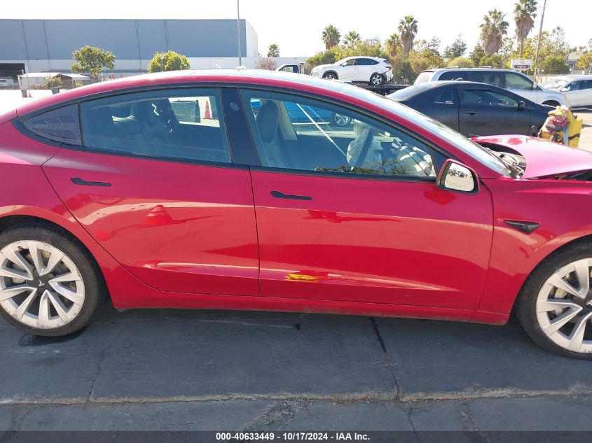 2021 Tesla Model 3 Standard Range Plus Rear-Wheel Drive VIN: 5YJ3E1EA9MF874604 Lot: 40633449