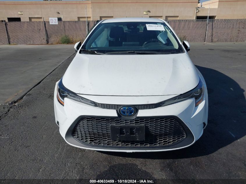 2022 Toyota Corolla Hybrid Le VIN: JTDEAMDE4NJ051227 Lot: 40633459