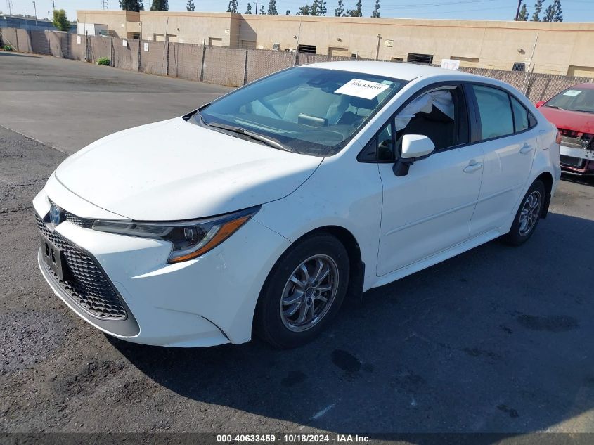 2022 Toyota Corolla Hybrid Le VIN: JTDEAMDE4NJ051227 Lot: 40633459