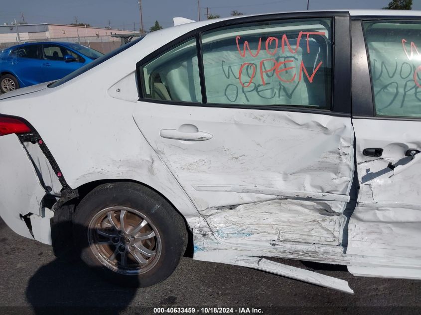 2022 Toyota Corolla Hybrid Le VIN: JTDEAMDE4NJ051227 Lot: 40633459