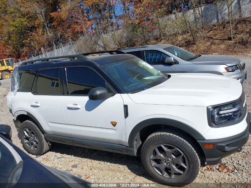 2022 Ford Bronco Sport Badlands VIN: 3FMCR9D94NRD53845 Lot: 40633508