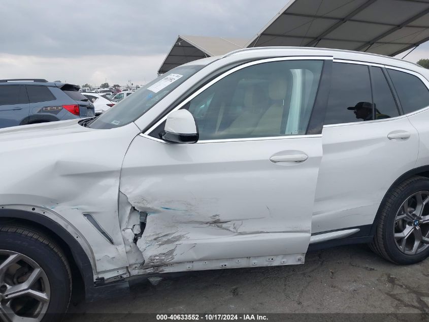 2020 BMW X3 xDrive30I VIN: 5UXTY5C00L9D28194 Lot: 40633552