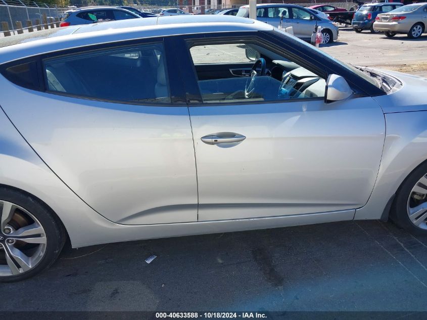 2012 Hyundai Veloster Base W/Gray VIN: KMHTC6AD4CU057173 Lot: 40633588