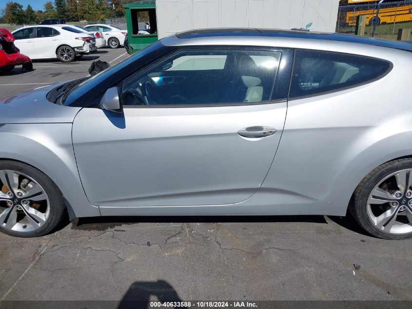 2012 Hyundai Veloster Base W/Gray VIN: KMHTC6AD4CU057173 Lot: 40633588