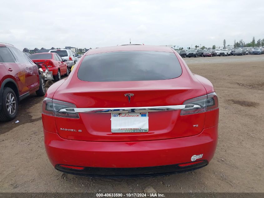 2016 Tesla Model S VIN: 5YJSA1E11GF156945 Lot: 40633590