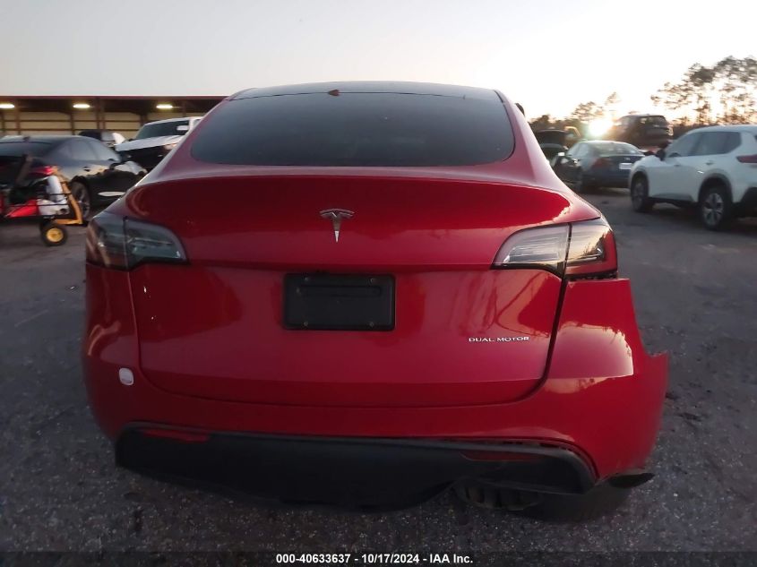 2020 Tesla Model Y Long Range Dual Motor All-Wheel Drive VIN: 5YJYGDEE9LF032784 Lot: 40633637