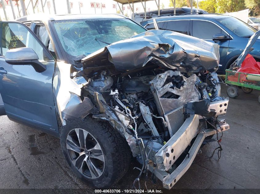 2022 Toyota Highlander Hybrid Xle/Hybrid Bronze Edition VIN: 5TDHBRCH9NS094368 Lot: 40633706