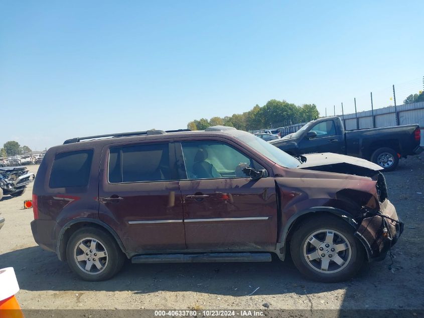 2010 Honda Pilot Touring VIN: 5FNYF3H95AB009494 Lot: 40633780