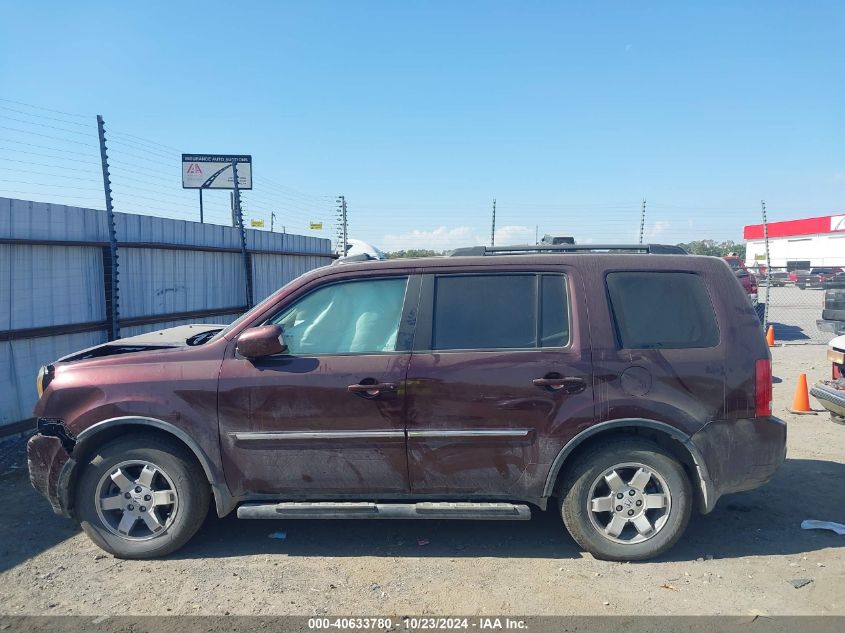 2010 Honda Pilot Touring VIN: 5FNYF3H95AB009494 Lot: 40633780