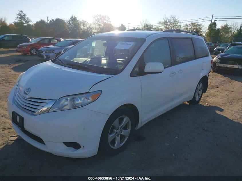 VIN 5TDKZ3DCXHS883943 2017 TOYOTA SIENNA no.2