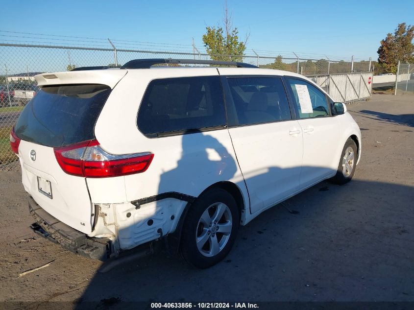 VIN 5TDKZ3DCXHS883943 2017 TOYOTA SIENNA no.4