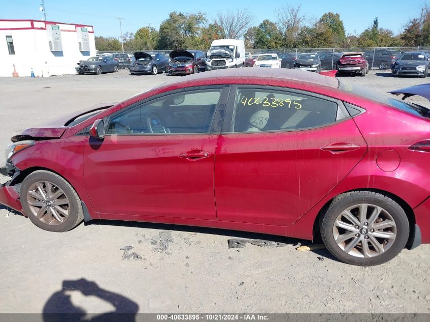 2016 Hyundai Elantra Se VIN: 5NPDH4AE1GH728578 Lot: 40633895