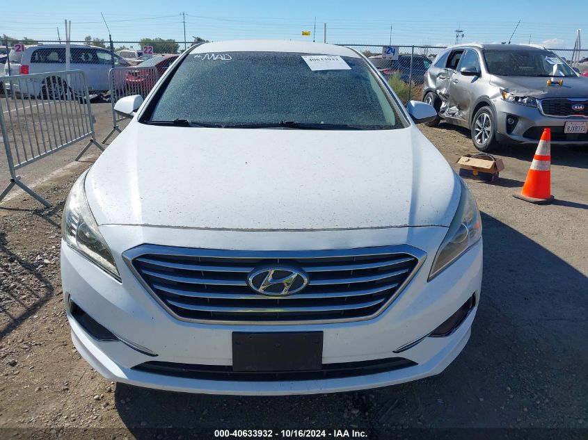 2016 Hyundai Sonata Se VIN: 5NPE24AF0GH368511 Lot: 40633932