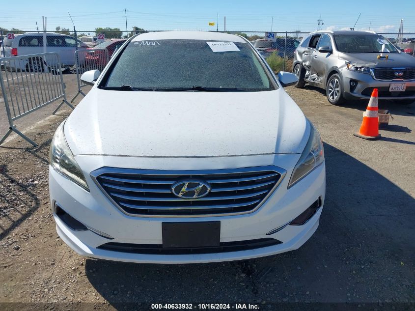 2016 Hyundai Sonata Se VIN: 5NPE24AF0GH368511 Lot: 40633932