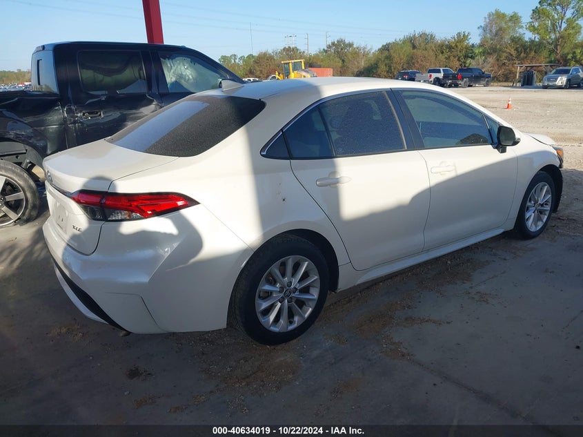 VIN 5YFFPMAE4MP238002 2021 TOYOTA COROLLA XLE