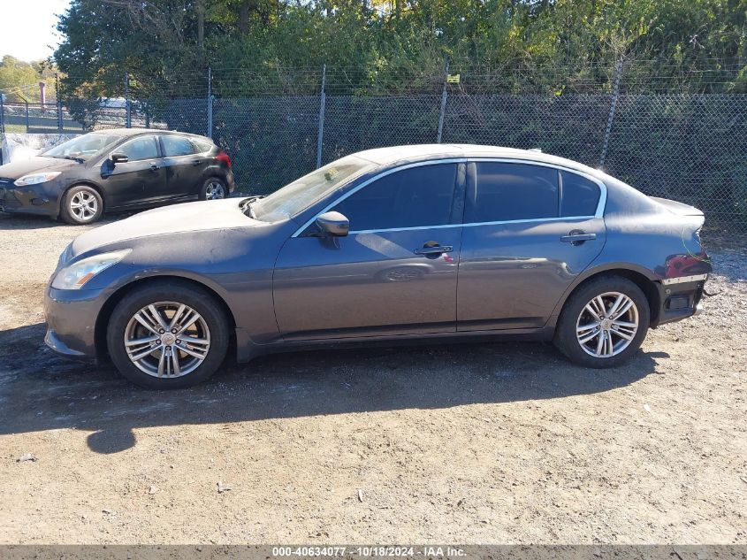 2012 Infiniti G37X VIN: JN1CV6AR5CM975334 Lot: 40634077