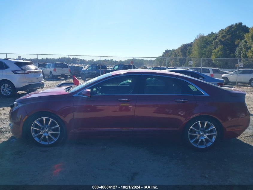 2014 Lincoln Mkz VIN: 3LN6L2GK3ER832262 Lot: 40634127