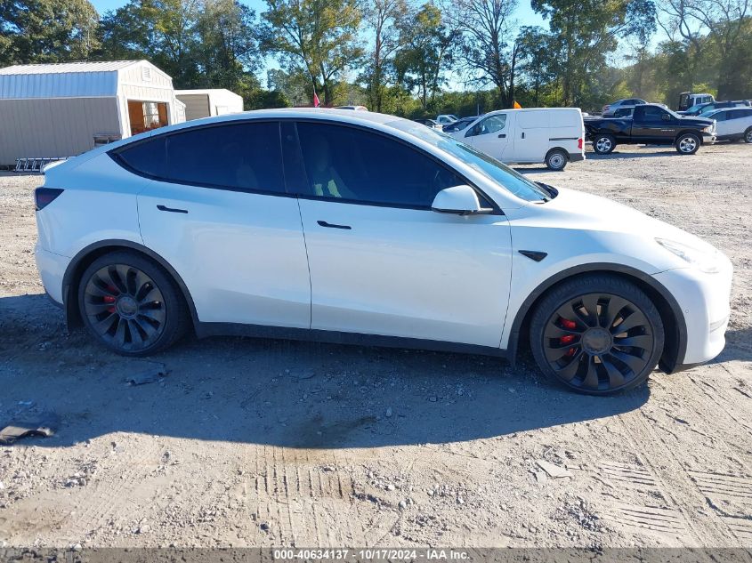 2022 Tesla Model Y Performance Dual Motor All-Wheel Drive VIN: 7SAYGDEF8NF532014 Lot: 40634137