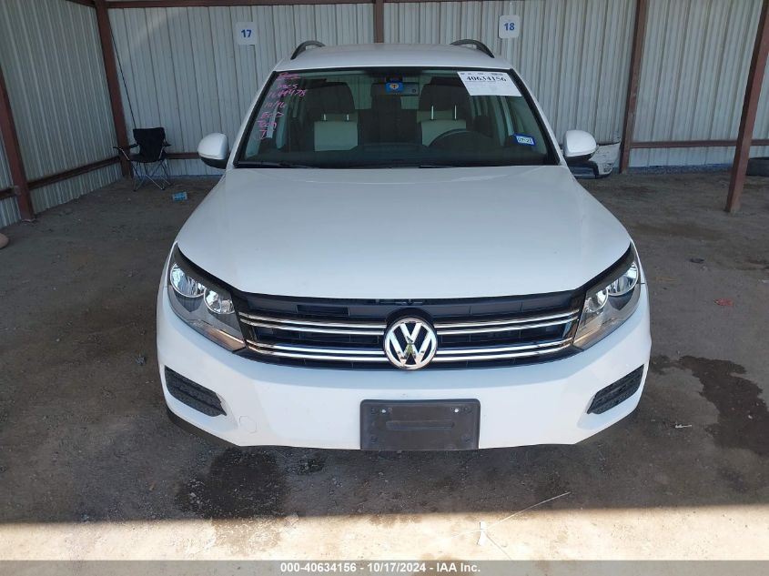 2017 Volkswagen Tiguan 2.0T/2.0T S VIN: WVGAV7AX1HK023406 Lot: 40634156