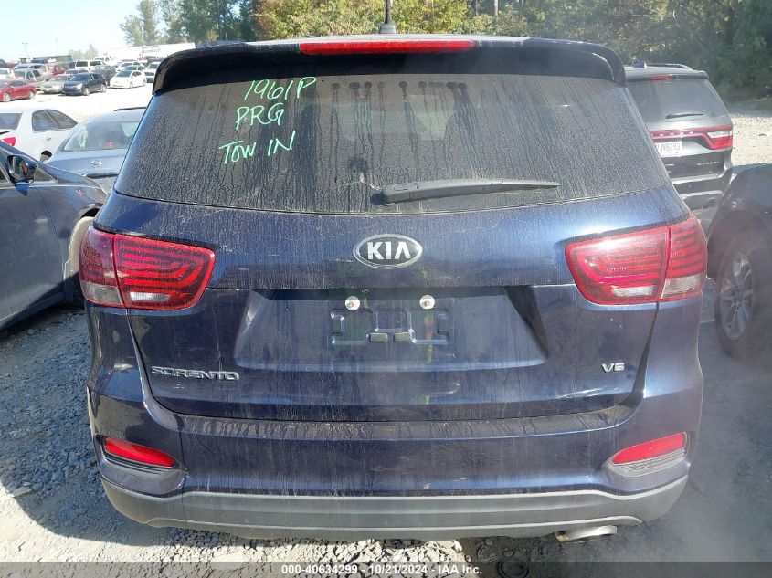 2020 Kia Sorento S VIN: 5XYPG4A50LG622608 Lot: 40634299