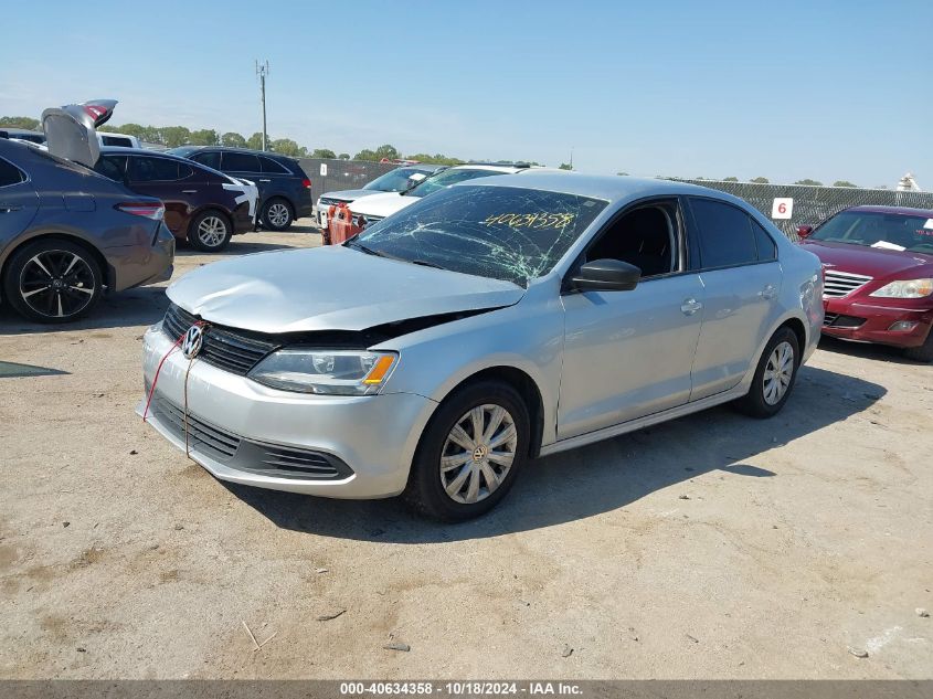 2014 Volkswagen Jetta 2.0L S VIN: 3VW2K7AJ7EM301157 Lot: 40634358