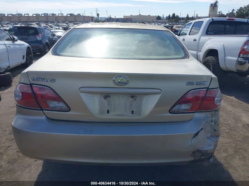 2004 Lexus Es 330 VIN: JTHBA30G045046035 Lot: 40634416