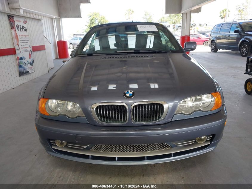 2003 BMW 330Ci VIN: WBABS53493JU99682 Lot: 40634431