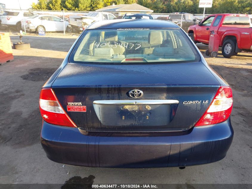 2004 Toyota Camry Le VIN: 4T1BE32K54U282284 Lot: 40634477