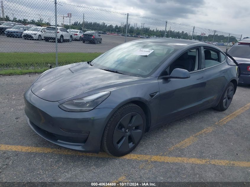 VIN 5YJ3E1EA4PF570469 2023 TESLA MODEL 3 no.2