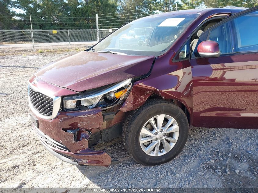 2016 Kia Sedona Lx VIN: KNDMB5C10G6083224 Lot: 40634502