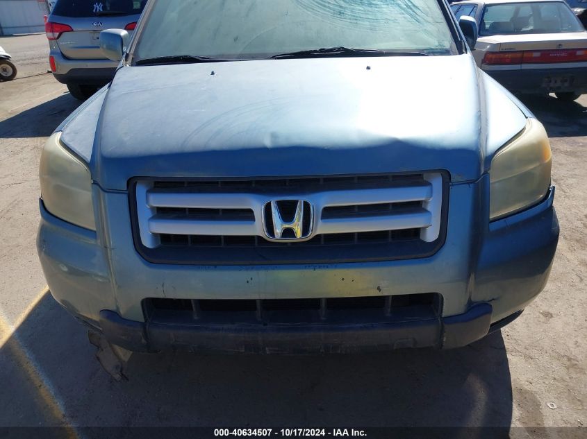 2006 Honda Pilot Ex-L VIN: 5FNYF28746B009681 Lot: 40634507