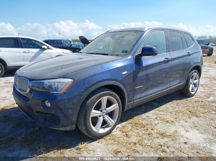 2017 BMW X3 Sdrive28I VIN: 5UXWZ7C30H0V92654 Lot: 40634523