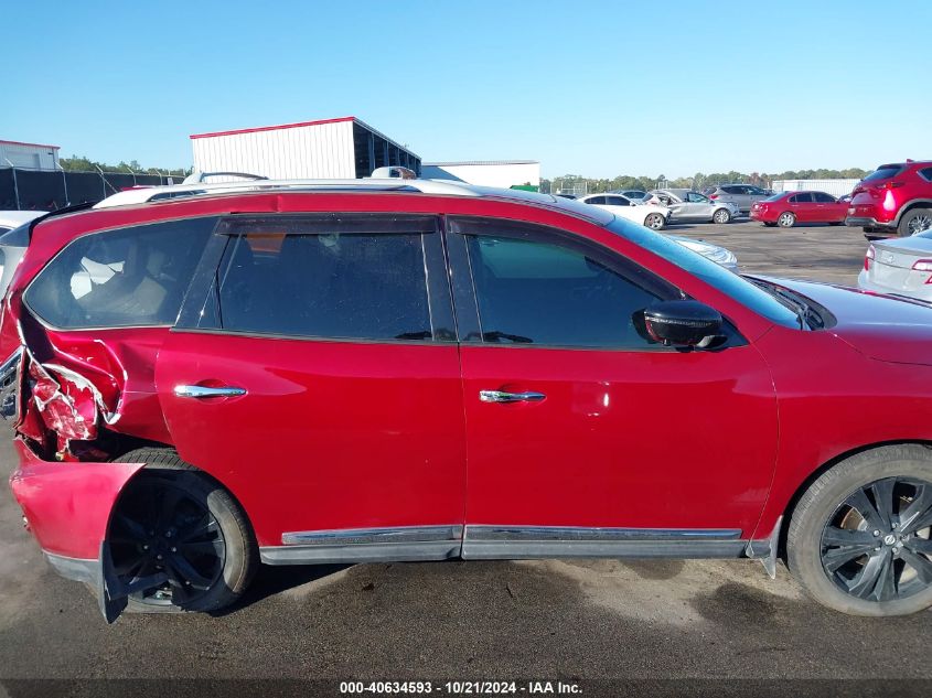 2017 Nissan Pathfinder Platinum VIN: 5N1DR2MM5HC661190 Lot: 40634593