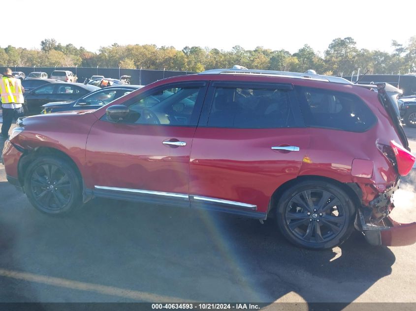 2017 Nissan Pathfinder Platinum VIN: 5N1DR2MM5HC661190 Lot: 40634593