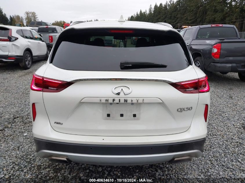 2022 Infiniti Qx50 Luxe Awd VIN: 3PCAJ5BB6NF121153 Lot: 40634610