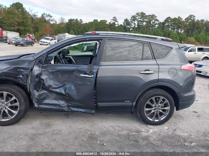 2017 Toyota Rav4 Hybrid Limited VIN: JTMDJREVXHD142495 Lot: 40634612